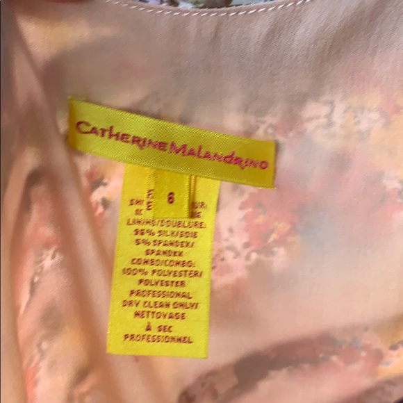 Catherine Malandrino Silk Dress, Sz 6 - Picture 3 of 7